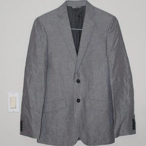 Grey speck linen blend blazer - 34